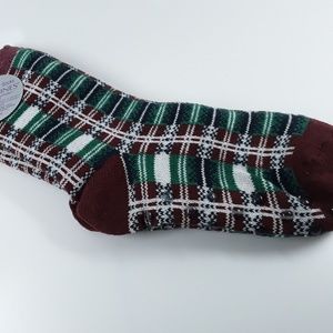 New Catherines Double Layer 1 pair plaid socks